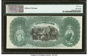 image for: La Crosse, WI - $2 1875 Fr. 391 The La Crosse National Bank Ch. # 2344 PMG Choice Uncirculated 64....