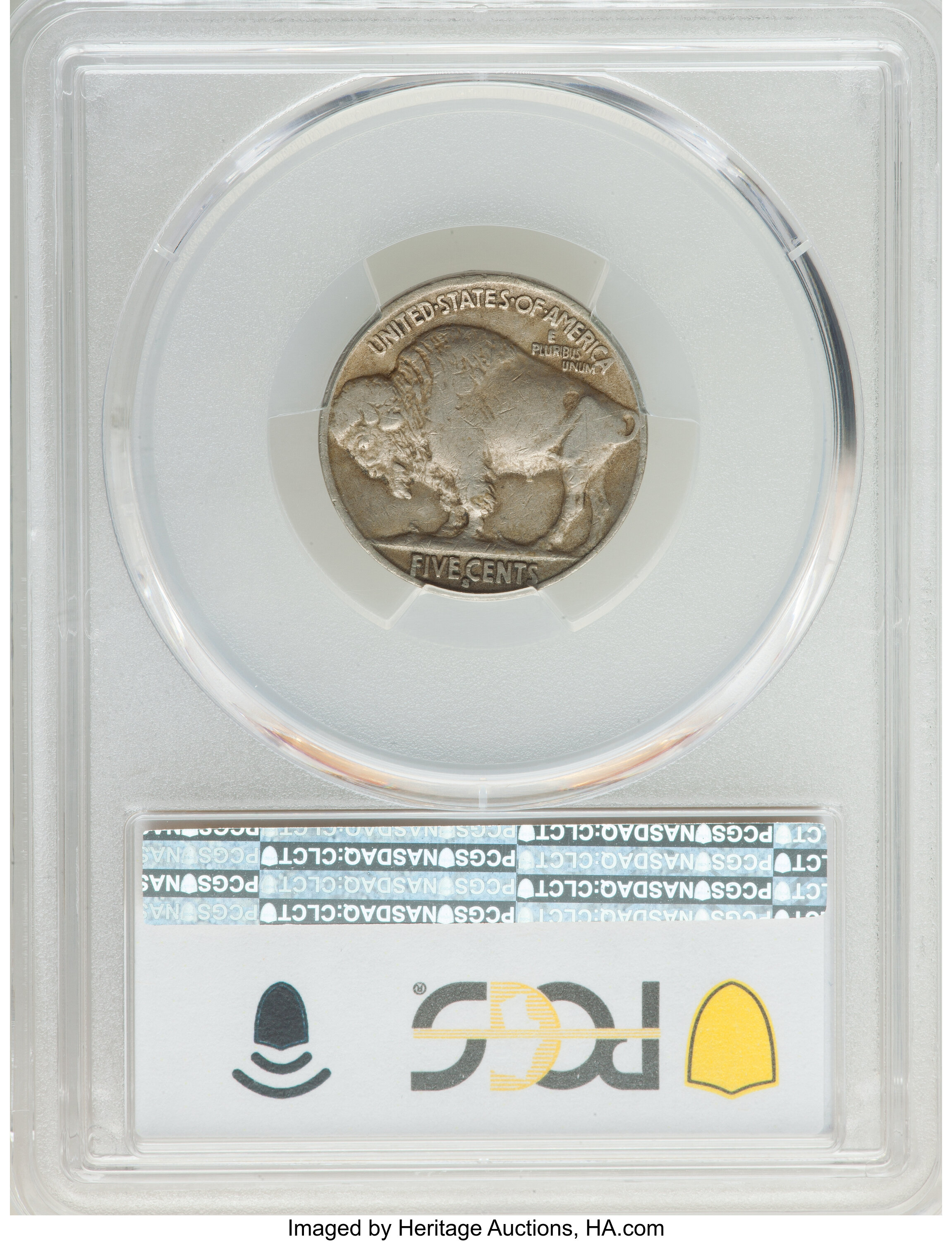 1915-S 5c VF20 CAC thumbnail 2