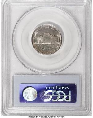 image for: 1963-D 5C MS65 PCGS. PCGS Population (44/2). NGC Census: (36/18). Mintage: 276,829,472. Numismedia Wsl. Price for NGC/PCGS ...