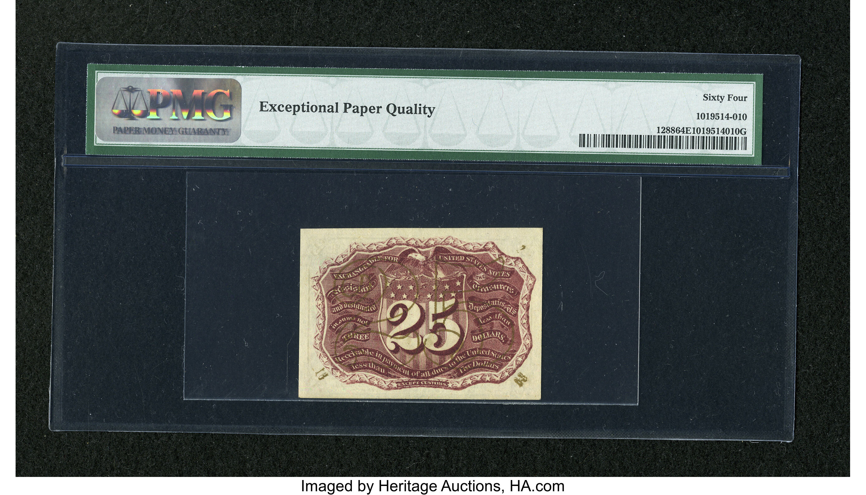 image for: Fr. 1288 25c Second Issue PMG Choice Uncirculated 64 EPQ.