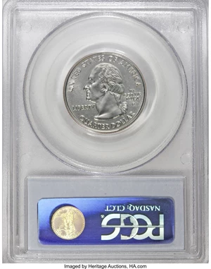 image for: 2001-P 25C Rhode Island MS68 PCGS. Ex: Michael Fuller Collection. PCGS Population (297/3). NGC Census: (0/0). Numismedia W...