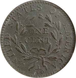 image for: 1794 Liberty Cap Cent. S-60. Rarity-3+. Head of 1794. VF-30 Details--Corroded, Rim Damaged (ANACS). OH.