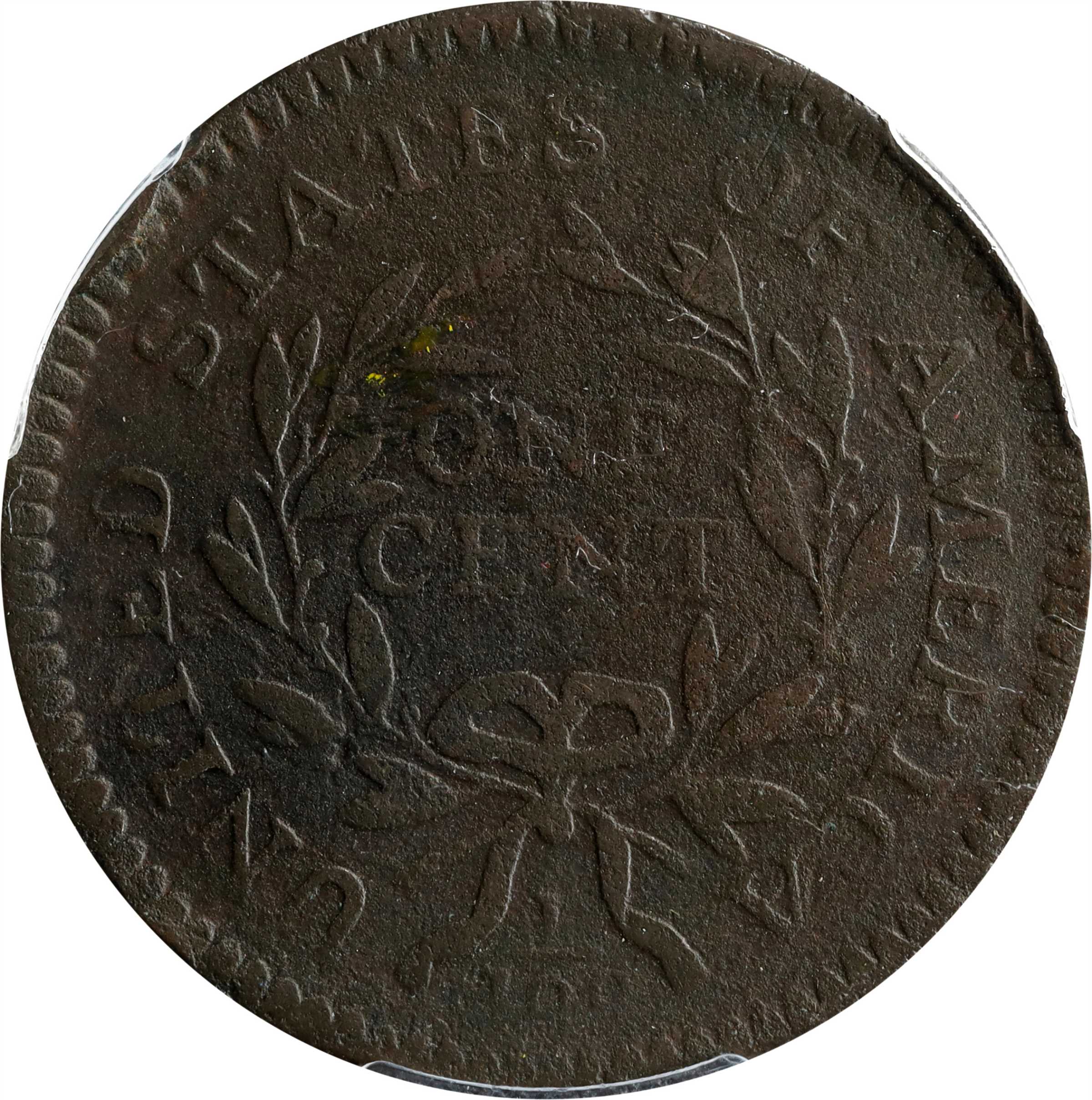 image for: 1796 Draped Bust Cent. S-108. Rarity-4. Reverse of 1794. VF Details--Environmental Damage (PCGS).