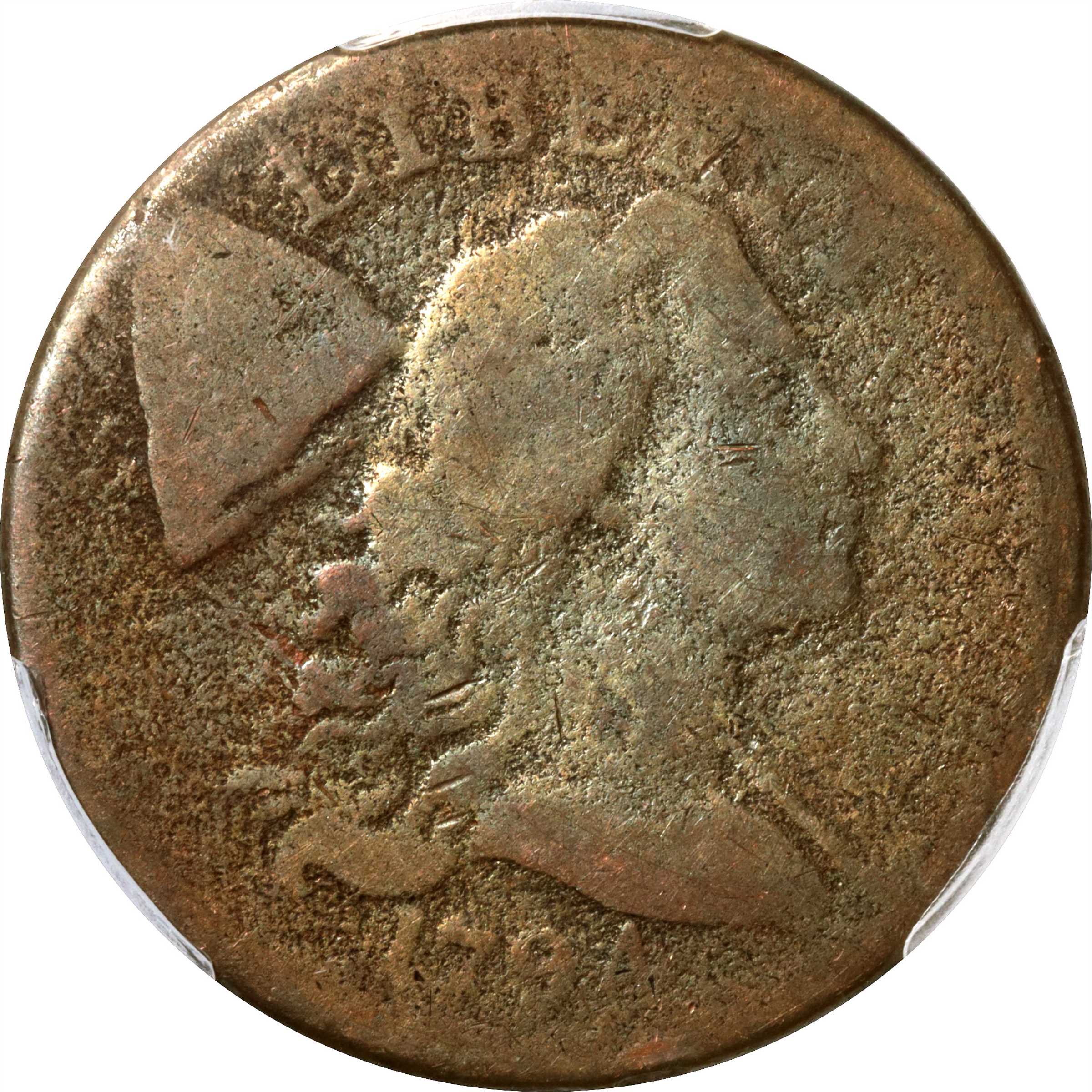 image for: 1794 Liberty Cap Cent. S-55. Rarity-2. Head of 1794, Large Berries. VG Details--Environmental Damage (PCGS).