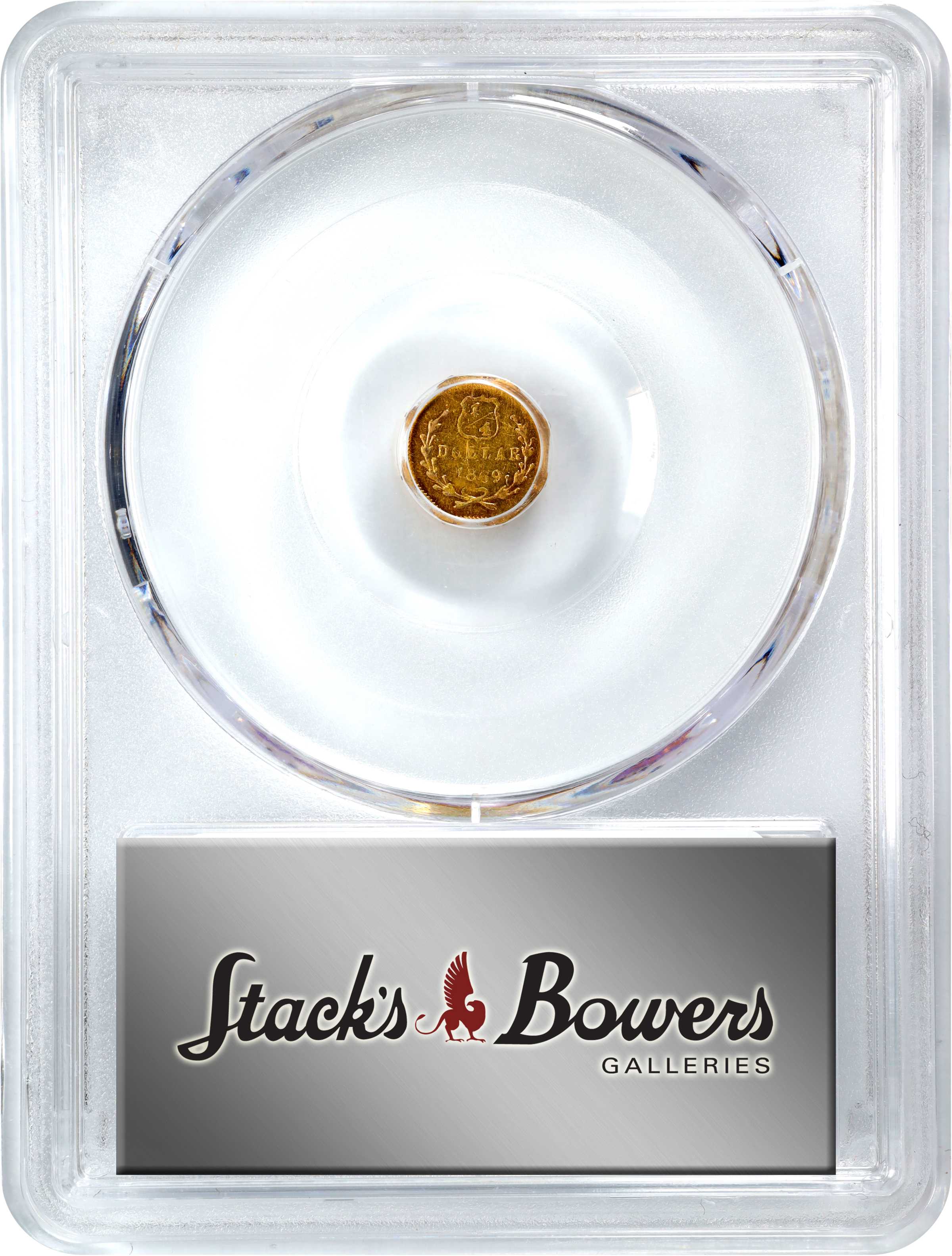 image for: 1869-G Octagonal 25 Cents. BG-751. Rarity-4+. Liberty Head. AU Details--Scratch (PCGS).