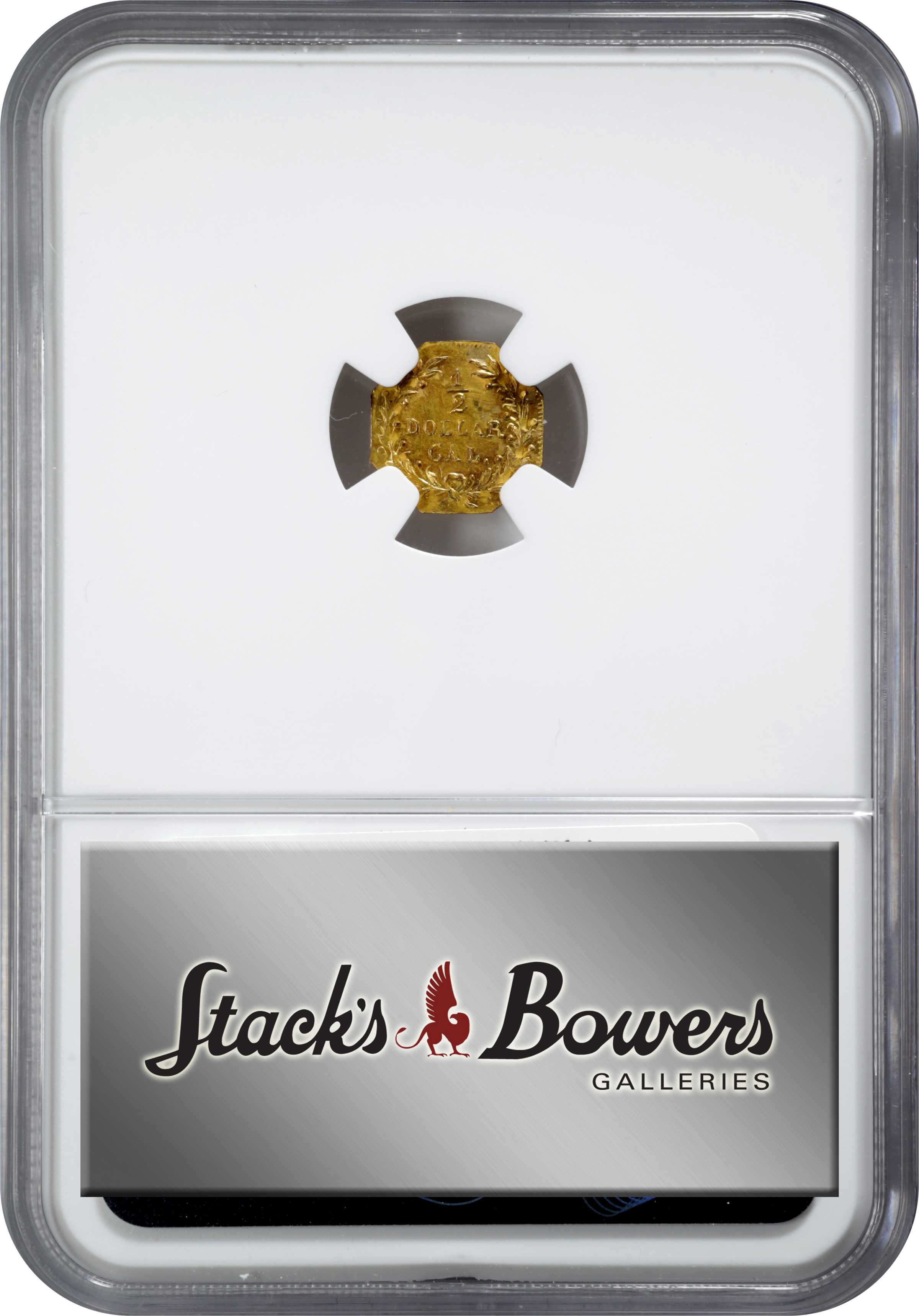 image for: 1872 Octagonal 50 Cents. BG-939. Rarity-5-. Indian Head. Unc Details--Bent (NGC).