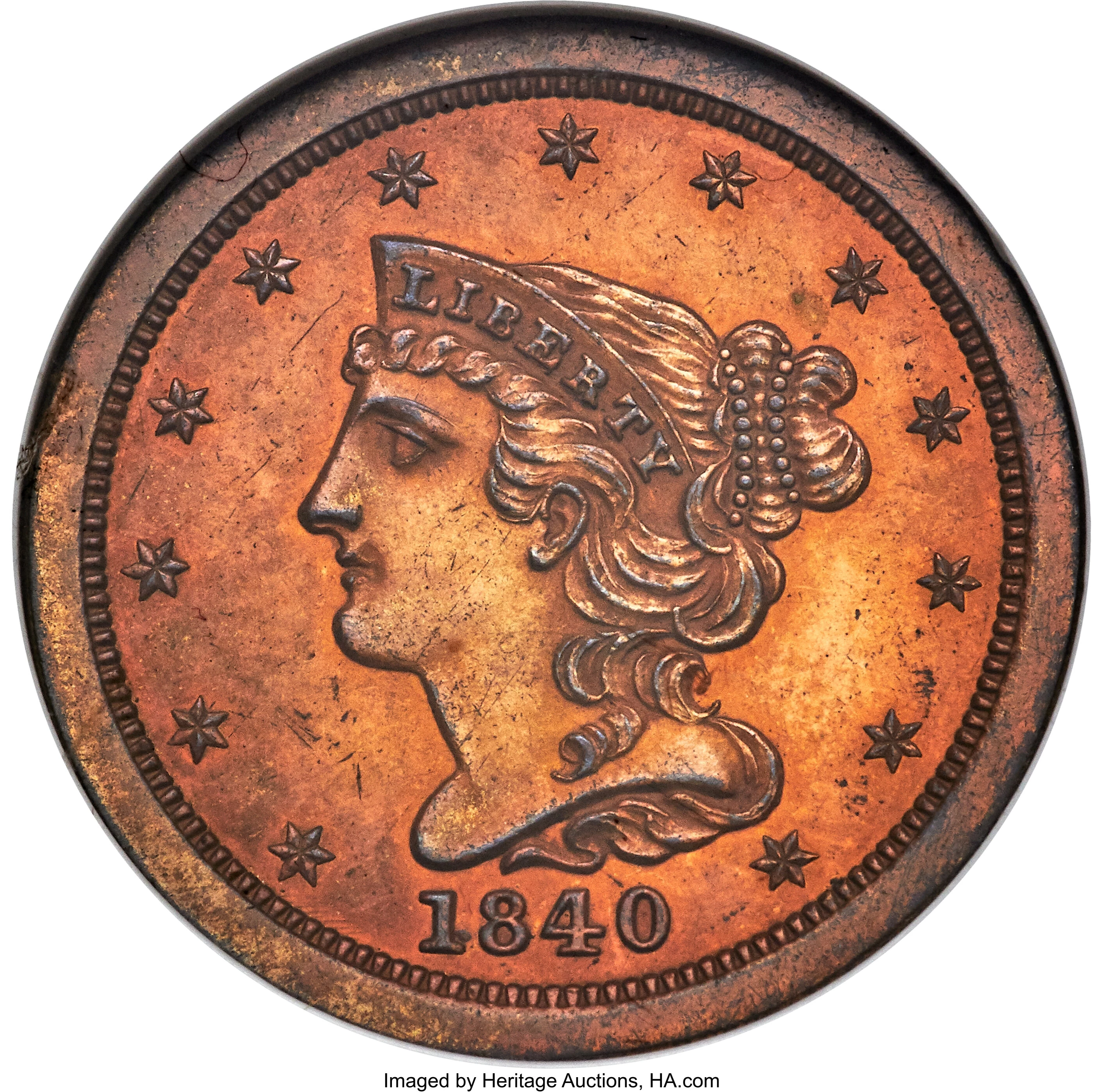 Large Cents - Braided Hair (1840-1857)