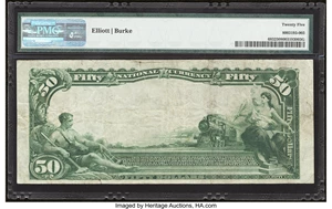 image for: Johnstown, PA - $50 1902 Plain Back Fr. 683 The United States National Bank Ch. # 5913 PMG Very Fine 25....