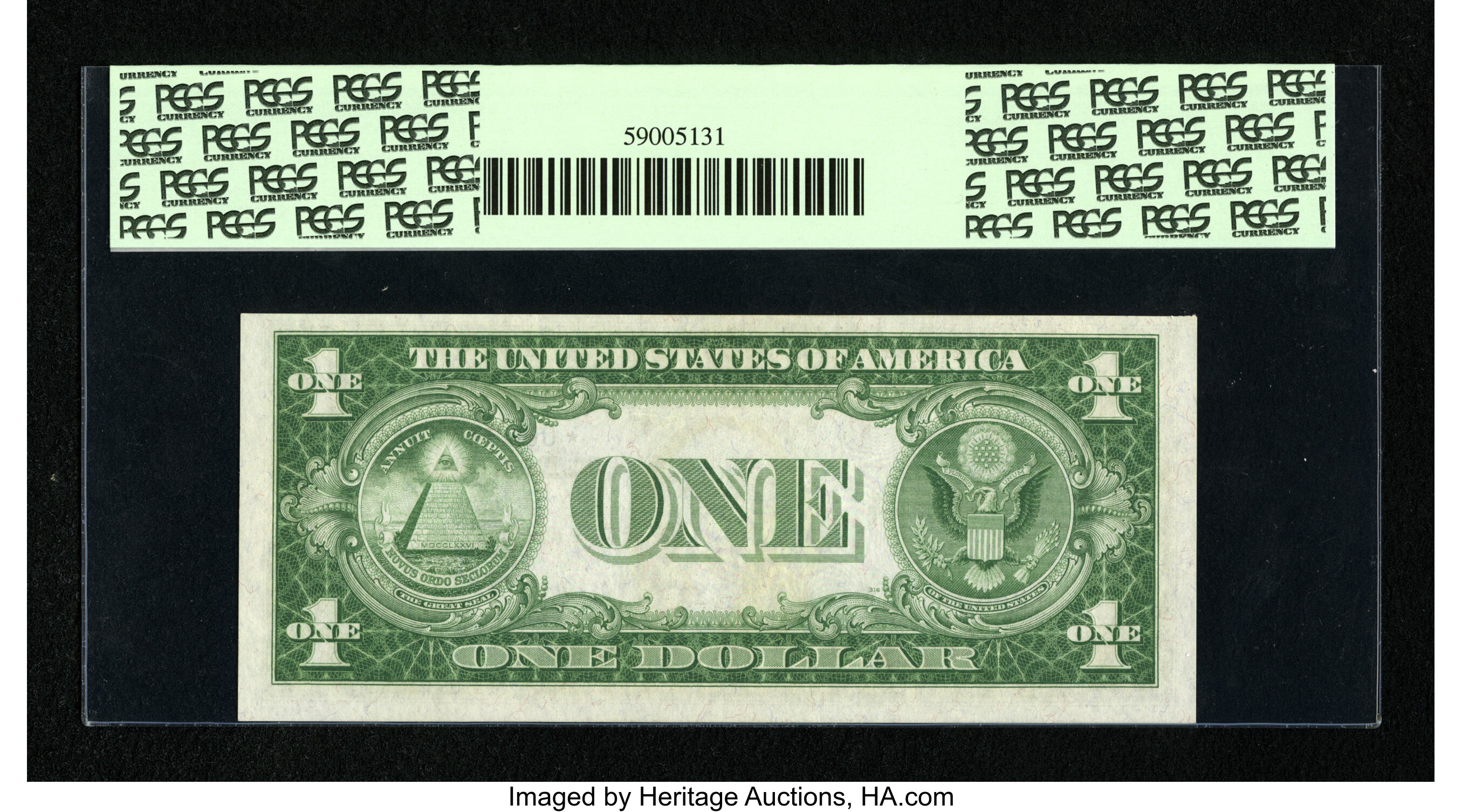 image for: Fr. 1607* $1 1935 Silver Certificate. PCGS Choice New 63PPQ....