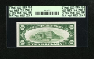 image for: Fr. 1860-J $10 1929 Federal Reserve Bank Note. PCGS Choice New 63....