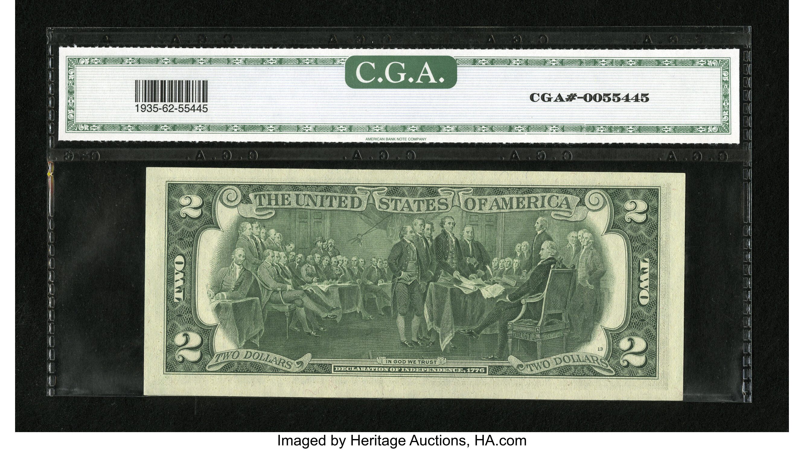 image for: Fr. 1935-I* $2 1976 Federal Reserve Star Note. CGA Crisp Uncirculated 62....