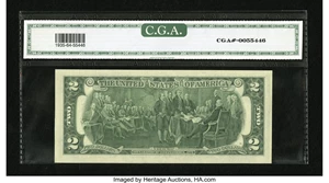 image for: Fr. 1935-J* $2 1976 Federal Reserve Note. CGA Choice Uncirculated 64....