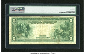 image for: Fr. 782 $5 1918 Federal Reserve Bank Note PMG Choice Fine 15....