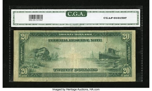 image for: Fr. 982 $20 1914 Federal Reserve Note CGA Very Fine 30....