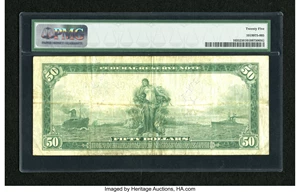image for: Fr. 1035 $50 1914 Federal Reserve Note PMG Very Fine 25....