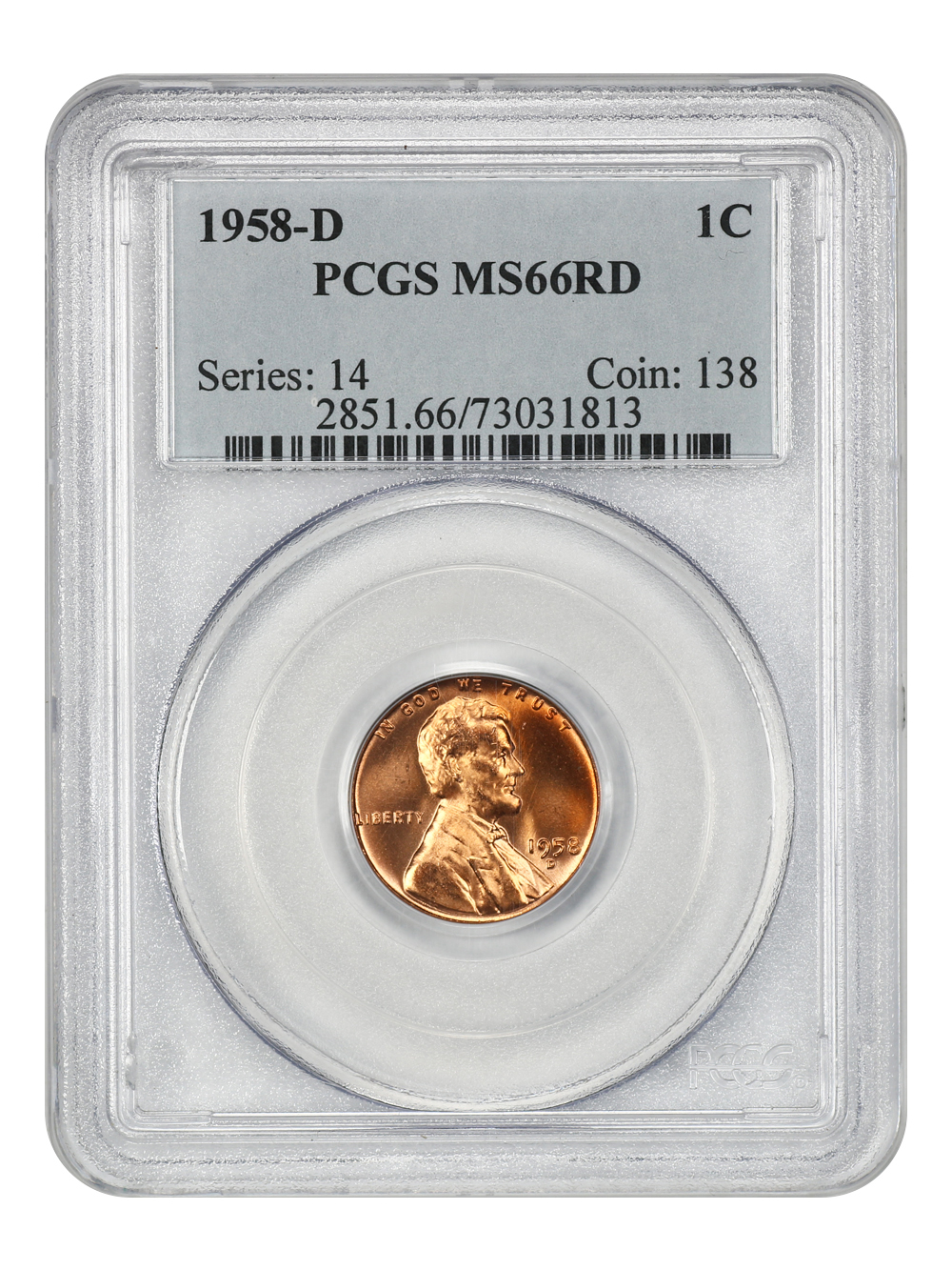 1958-D 1c MS RD MS66 RD thumbnail 12