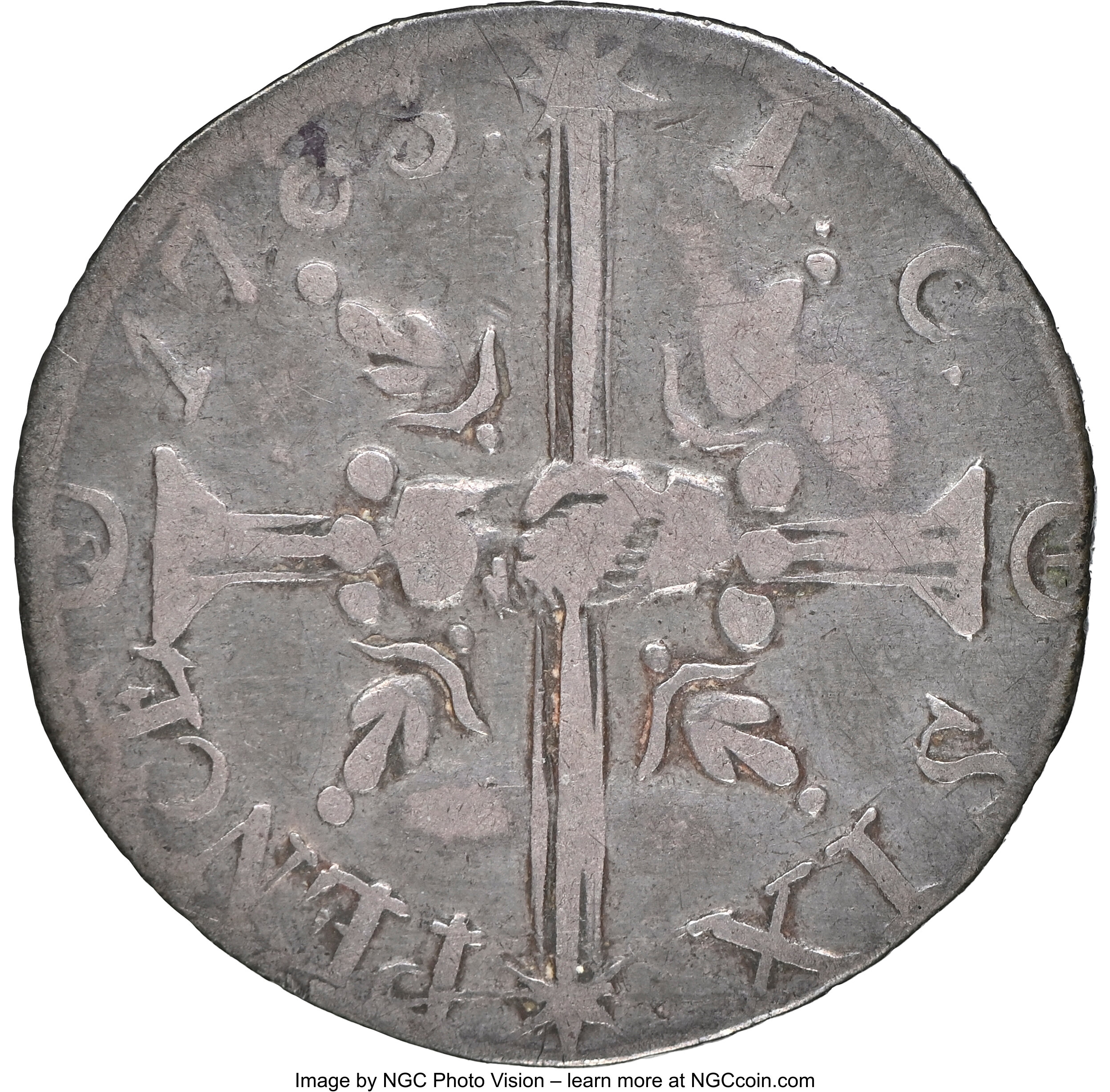 image for: 1783 Chalmers Sixpence, Large Date VF30 NGC. Breen-1014, W-1770, R.6....