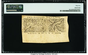 image for: Maryland March 1, 1770 $2 PMG About Uncirculated 55....
