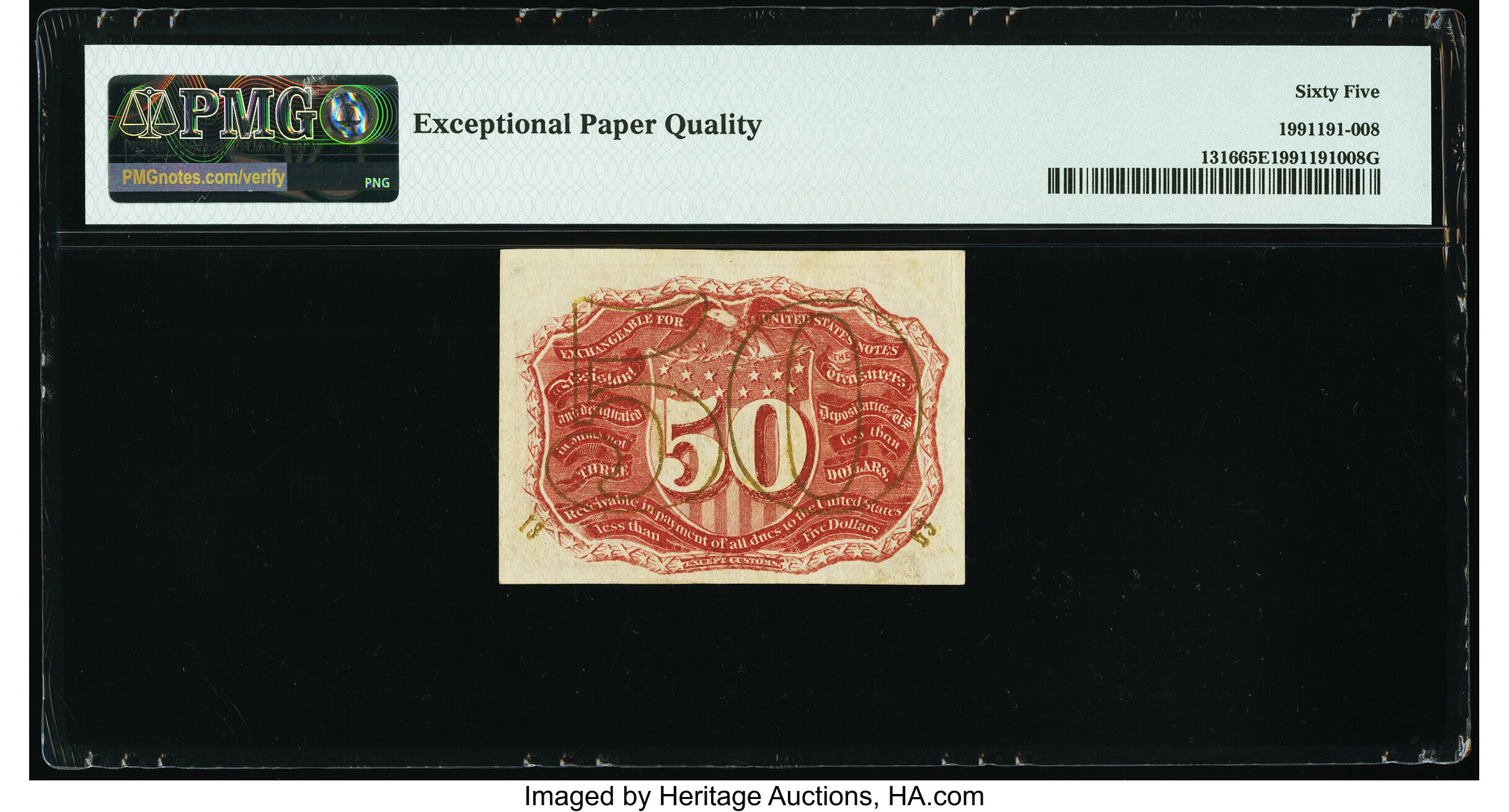 image for: Fr. 1316 50¢ Second Issue PMG Gem Uncirculated 65 EPQ....