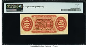 image for: Fr. 1344 50¢ Third Issue Justice PMG Gem Uncirculated 65 EPQ....