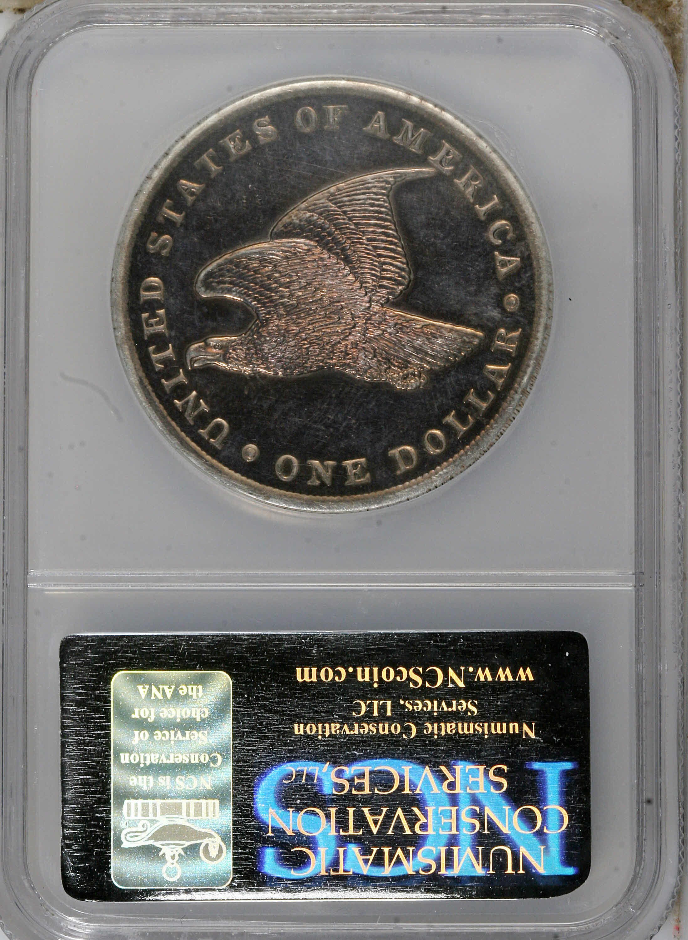 image for: 1838 P$1 Name Omitted, Judd-84 Restrike, Pollock-93, R.5--Polished, Artificially Toned--NCS. Impaired Proof....