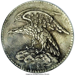 image for: 1837 Feuchtwanger Three Cents--Repaired--NCS. XF Details....