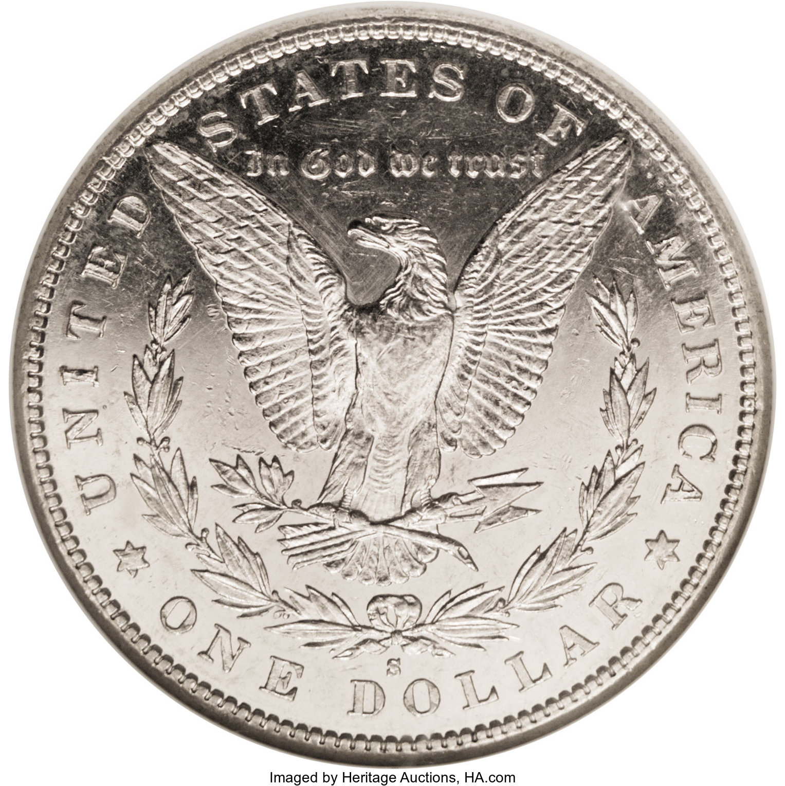 image for: 1884-S $1 MS61 Deep Mirror Prooflike NGC....