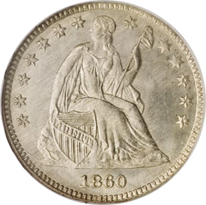 image for: 1860 H10C Transitional MS67 NGC....