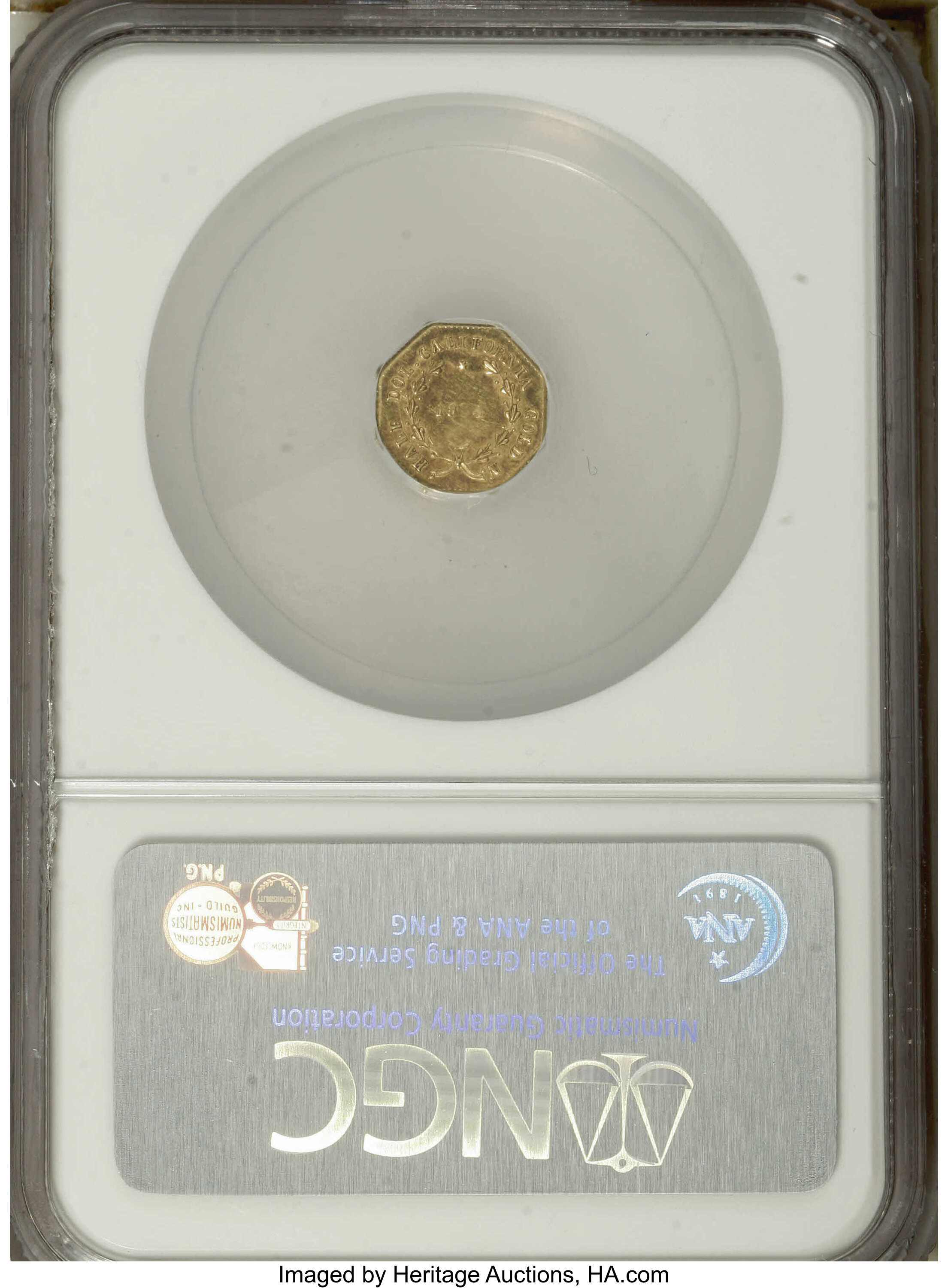 image for: 1854 50C Liberty Octagonal 50 Cents, BG-308, R.4, MS61 NGC. NGC Census: (3/7). PCGS Population (13/50).   (#10428)...