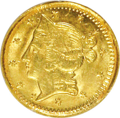 image for: 1853 50C Liberty Round 50 Cents, BG-415, Low R.5, MS62 NGC. NGC Census: (2/0). PCGS Population (10/17).   (#10451)...