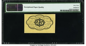 image for: Fr. 1282 25¢ First Issue PMG Choice Uncirculated 63 EPQ....