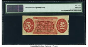 image for: Fr. 1349 50¢ Third Issue Justice PMG Choice Uncirculated 63 EPQ....