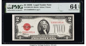 image for: Fr. 1506 $2 1928E Legal Tender Note. PMG Choice Uncirculated 64 EPQ....