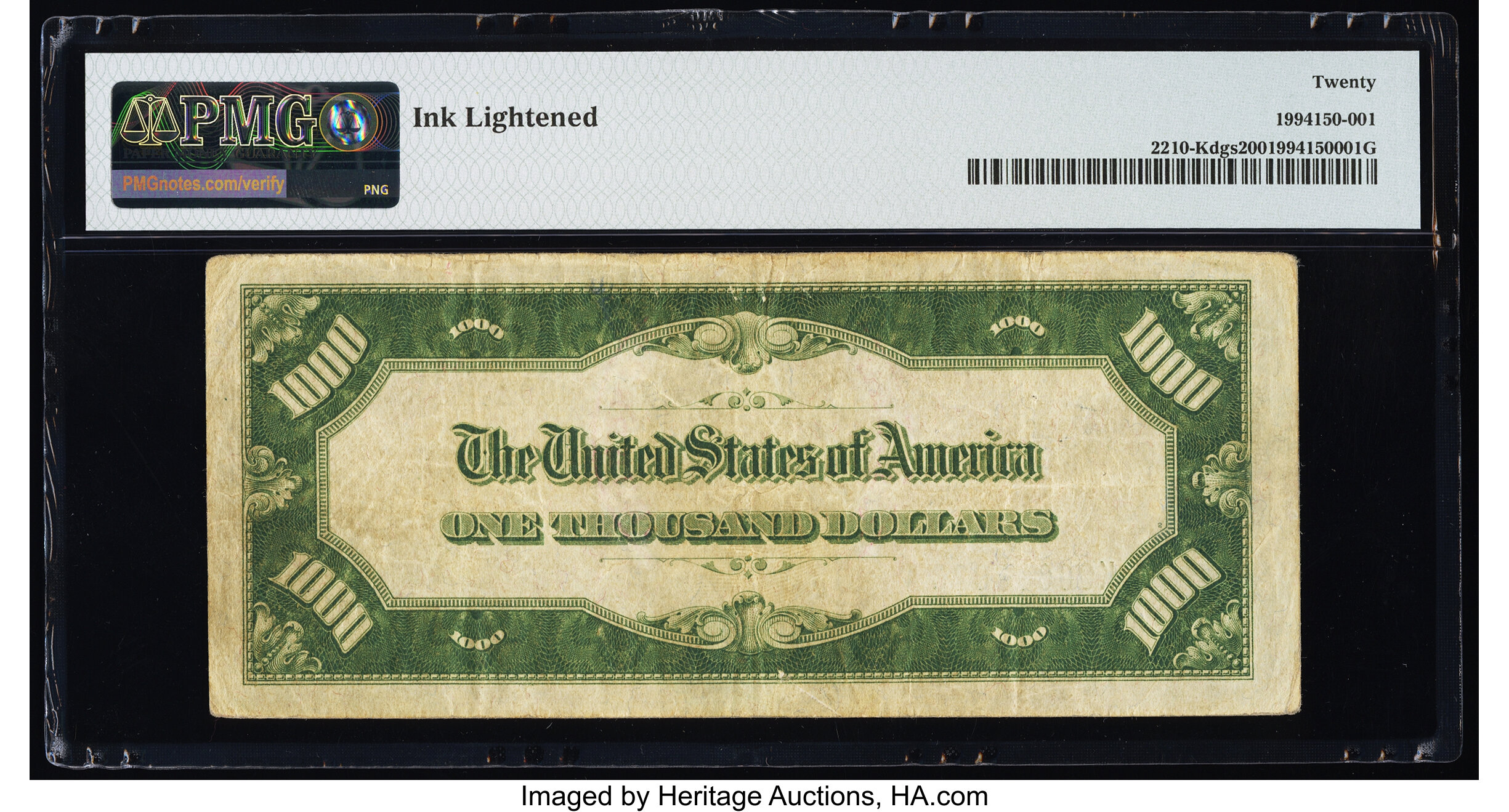 image for: Fr. 2210-K $1,000 1928 Federal Reserve Note. PMG Very Fine 20....