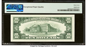 image for: Fr. 2020-B* $10 1969B Federal Reserve Star Note. PMG Superb Gem Unc 67 EPQ....