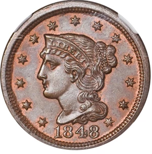 image for: 1C 1848 NGC MS66 RB
