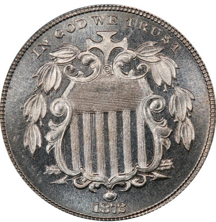 image for: 5C 1872  PCGS  PR67 CAC