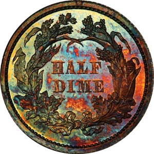 image for: H10C 1861 PCGS PR65 CAM CAC