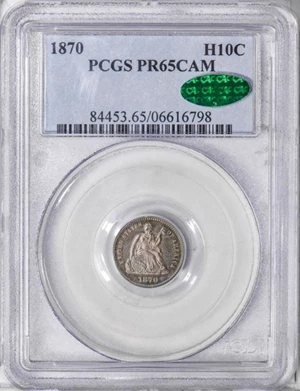 image for: H10C 1870 PCGS PR65 CAM CAC