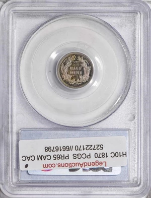 image for: H10C 1870 PCGS PR65 CAM CAC