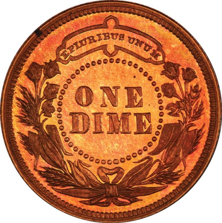 image for: 10C 1879 J-1585. PCGS  PR66 RB CAC