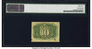 image for: Fr. 1245 10¢ Second Issue PMG Choice Uncirculated 64....