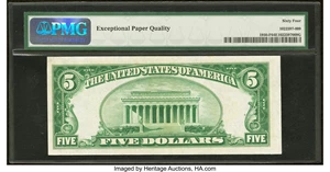 image for: Fr. 1950-F $5 1928 Federal Reserve Note. PMG Choice Uncirculated 64 EPQ....
