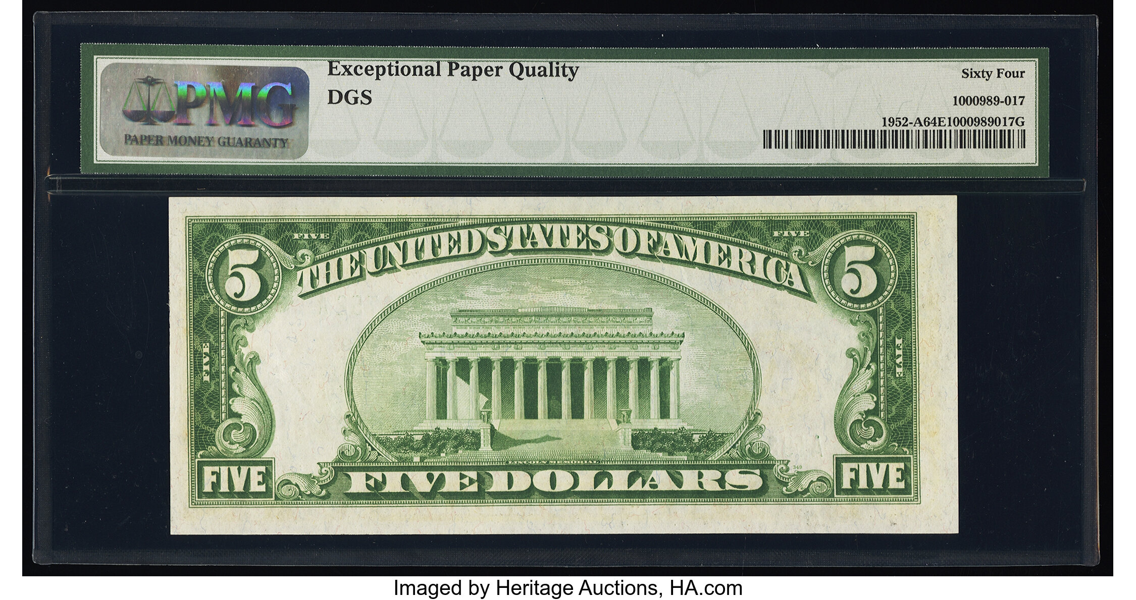 image for: Fr. 1952-A $5 1928B Federal Reserve Note. PMG Choice Uncirculated 64 EPQ....