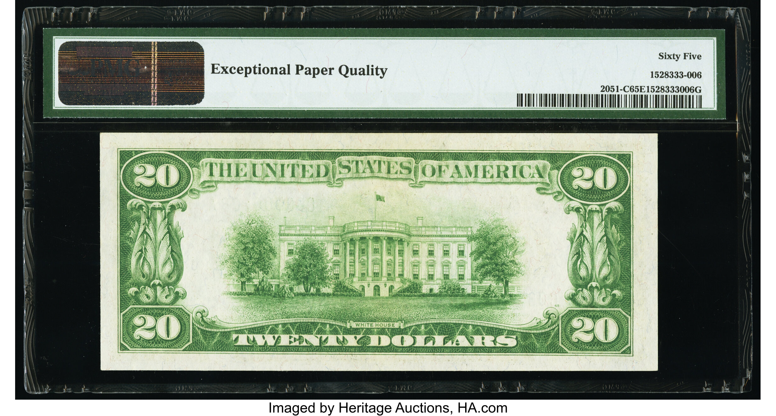 image for: Fr. 2051-C $20 1928A Federal Reserve Note. PMG Gem Uncirculated 65 EPQ....
