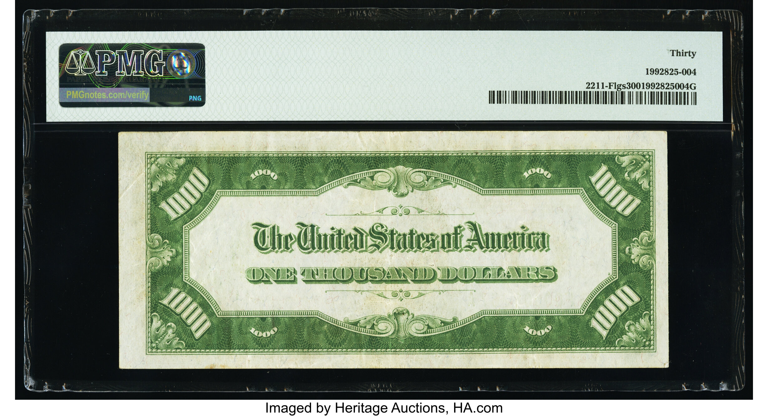 image for: Fr. 2211-F $1,000 1934 Light Green Seal Federal Reserve Note. PMG Very Fine 30....