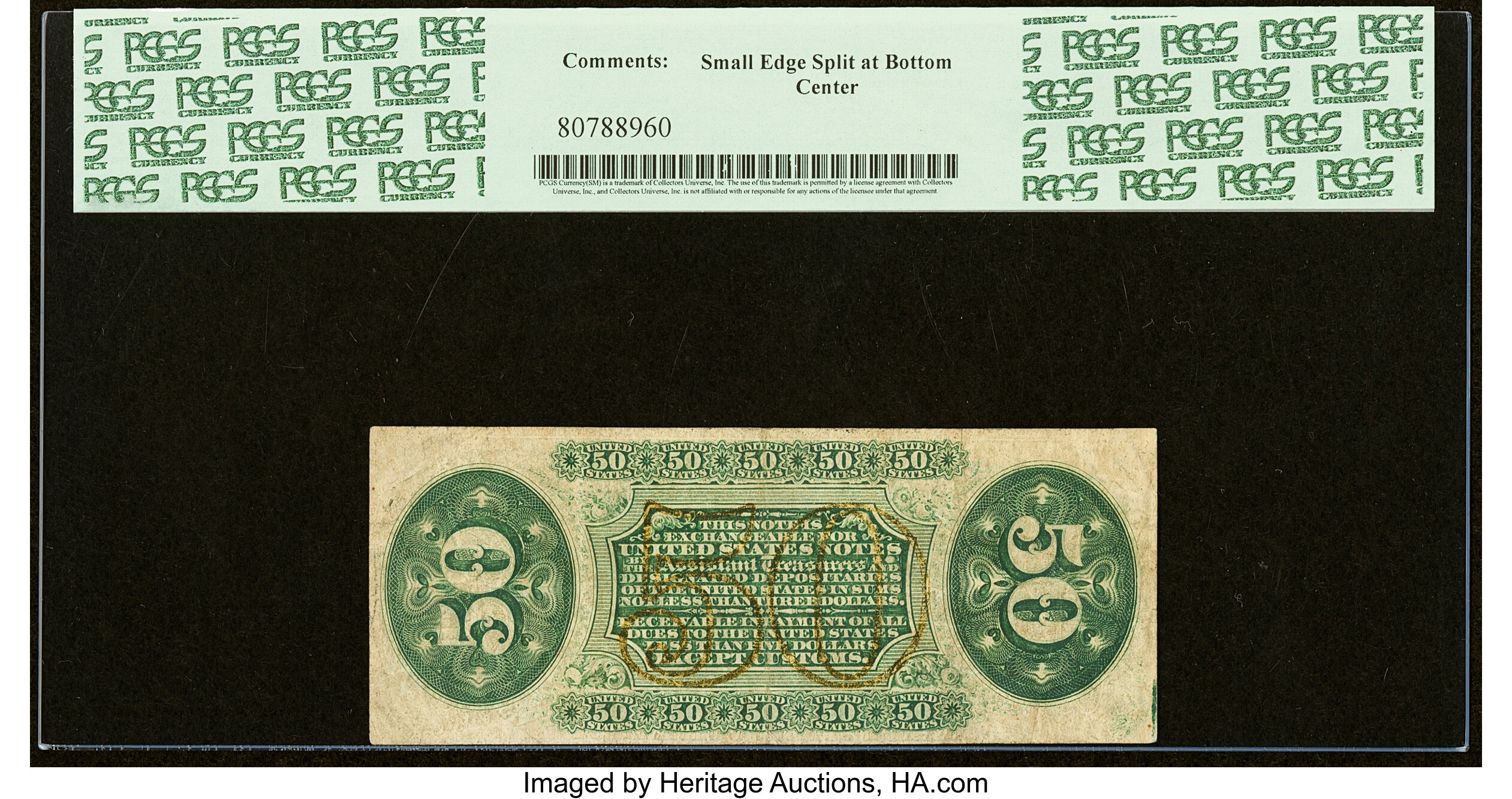 image for: Fr. 1359 50¢ Third Issue Justice PCGS Very Fine 25....