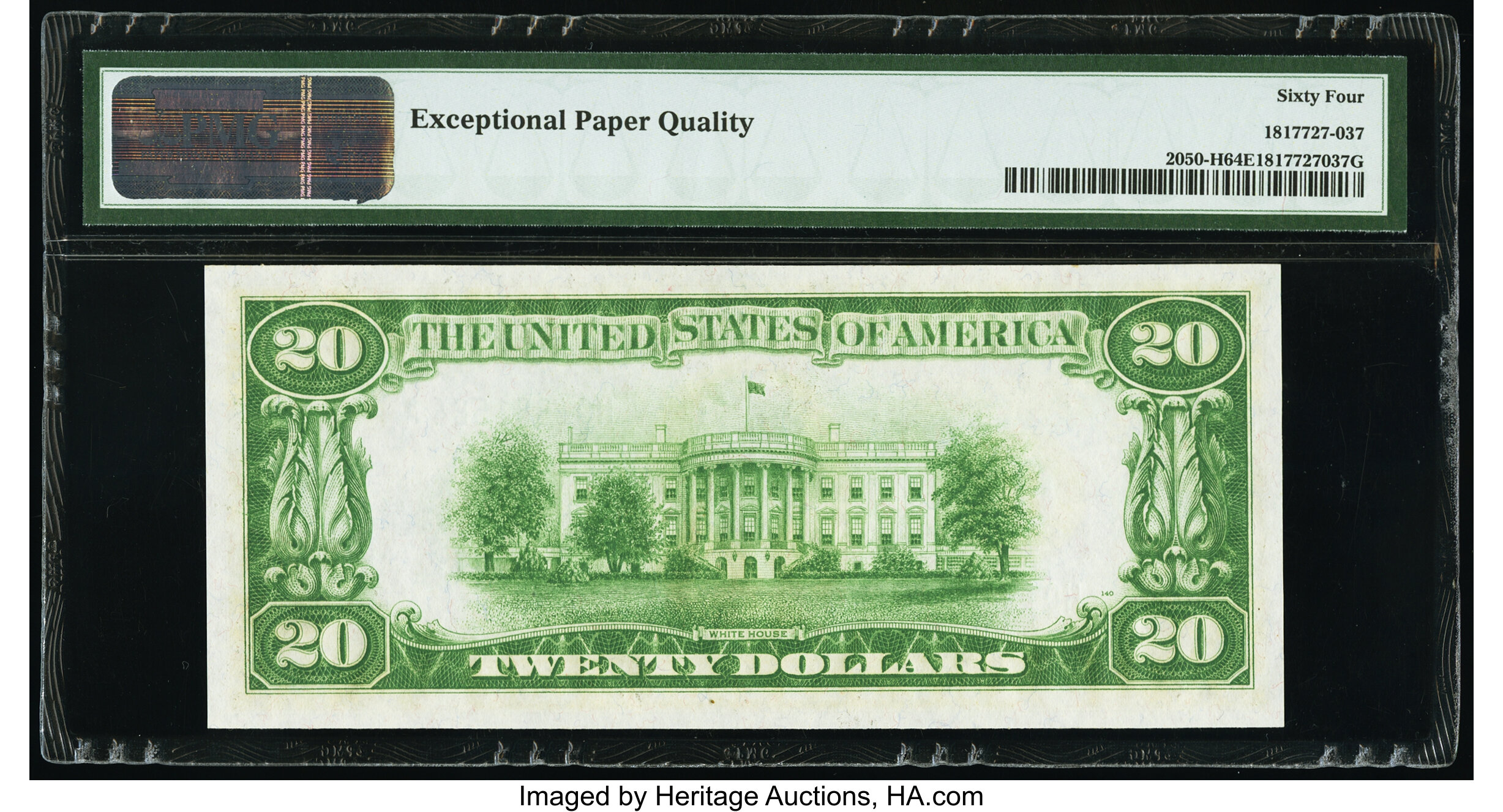 image for: Fr. 2050-H $20 1928 Federal Reserve Note. PMG Choice Uncirculated 64 EPQ....