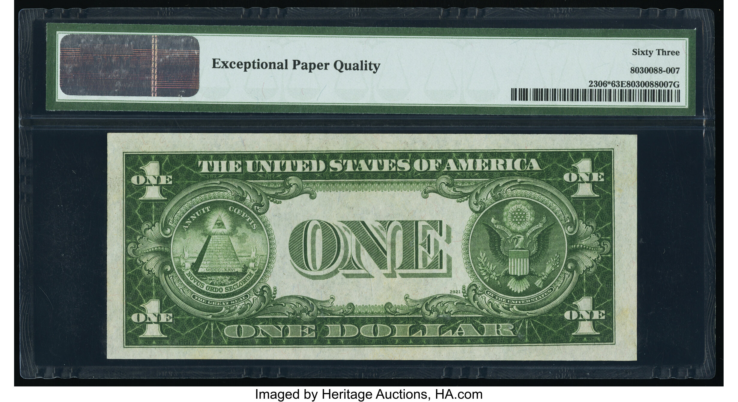 image for: Fr. 2306* $1 1935A North Africa Silver Certificate Star. PMG Choice Uncirculated 63 EPQ....