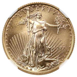 image for: 1997 Gold Eagle $10 NGC MS69
